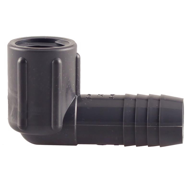 Pipe Fitting Reducing Elbow, Female, Plastic, 3/4 x 1/2-In.
