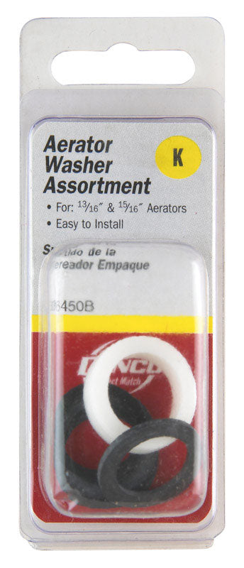 Danco 36450 Sizes Aerator WASHERS 4, Black