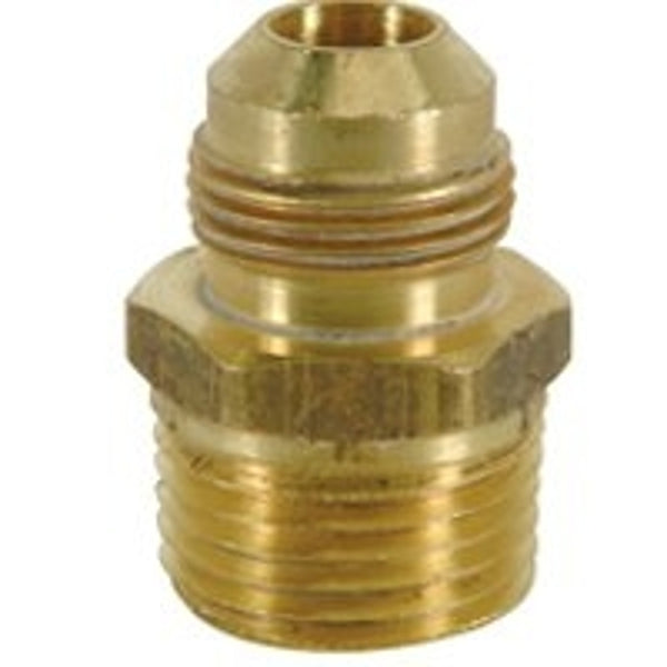 BrassCraft Frc11-6Faucet-Aerators &-Adapters Brass Craft Half Union Adapter, Series: 293M, 3/8 In Nominal, Flared x Mip End, Rough, 9/16-24 Fine Thread, 1/8 In Fip Tapped