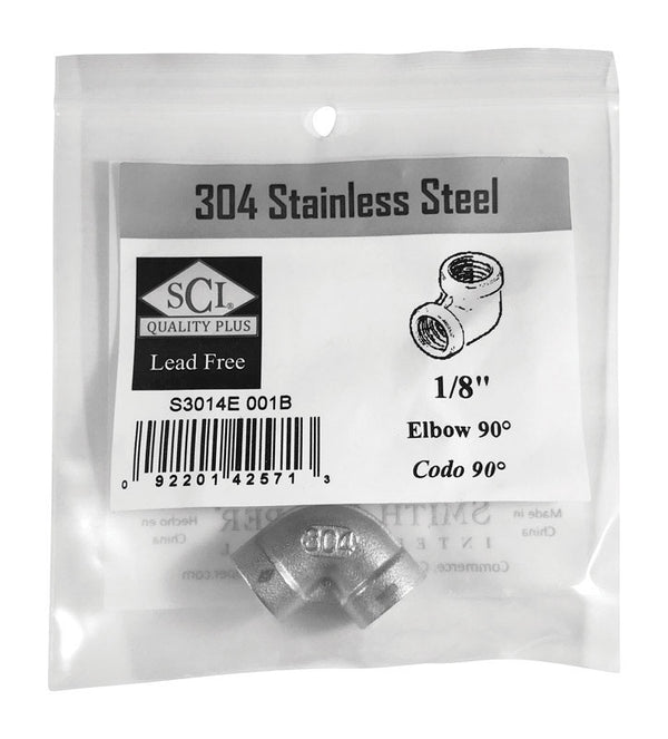 Smith Cooper SS 90DEL 1/8 FX1/8 F 90 Degree Elbow Stainless Steel 4638100400
