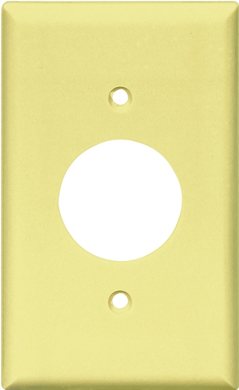 Cooper 2131V Electrical Wall Plate, Standard Size Thermoset Single Receptacle Wall Plate, 1-Gang - Ivory 2131V-BOX