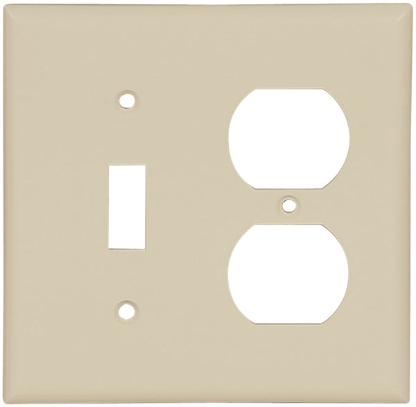 Cooper Wiring 2g Std Ivory Tgl/Duplex Plate 2138V-BOX