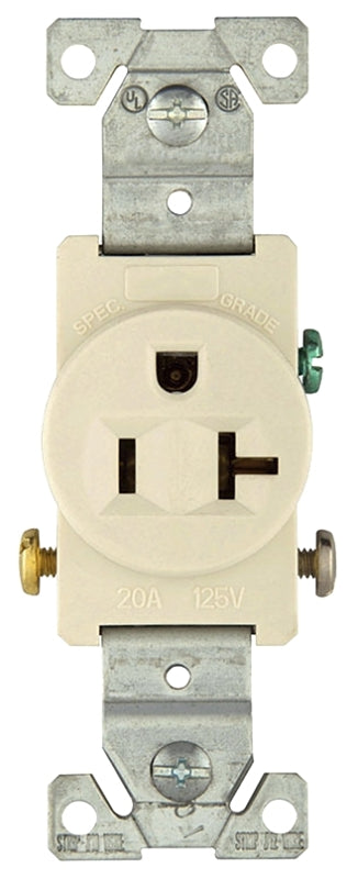 Eaton Wiring Devices 1877LA Single Receptacle, Light Almond