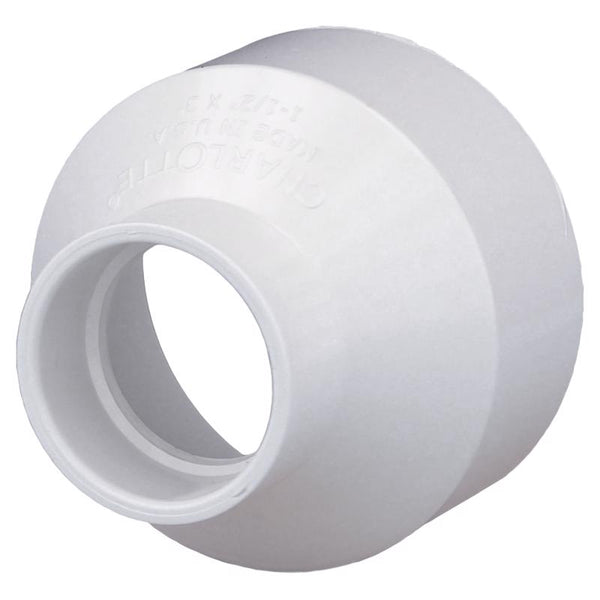 CHARLOTTE PIPE 1 1/2 x 3 Pipe DWVINCREASER Reducer DWV (Drain, Waste and Vent) (1 Unit Piece) PVC001020800