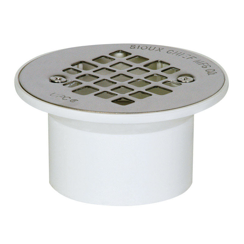 PVC Floor Drain With Stainless Steel Strainer