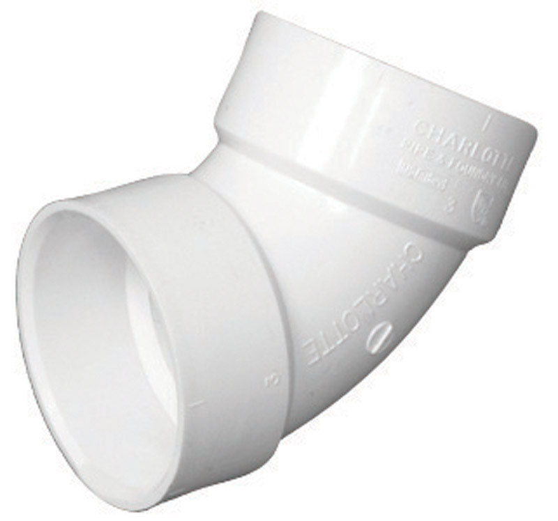 CHARLOTTE PIPE 1 1/2 DWV 1/6 Bend HUB X HUB DWV (Drain, Waste and Vent) (1 Unit Piece)