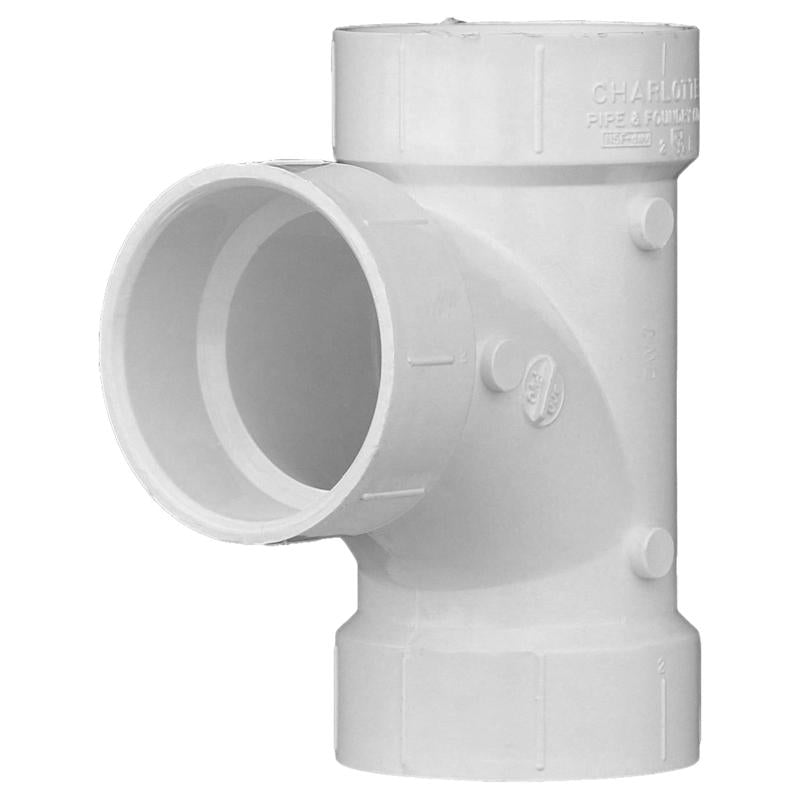 CHARLOTTE PIPE 2 DWV SANITARY TEE DWV (DRAIN, WASTE AND VENT) (1 Unit Piece)
