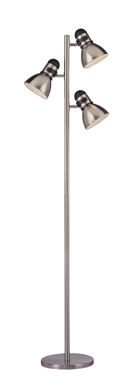 Boston Harbor TL-TREE-134 Tree Lamp, 3-Lamp, Incandescent Lamp, Black
