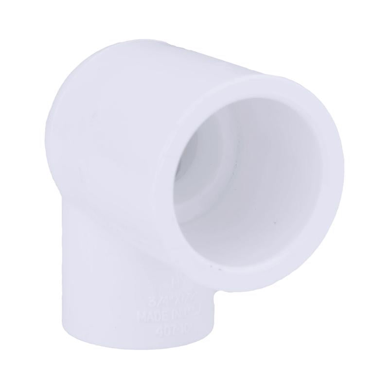 Charlotte Pipe 3/4 In. Slip x 1/2 In. Female Schedule 40 90 Deg. PVC Elbow (1/4 Bend) - 1 Each