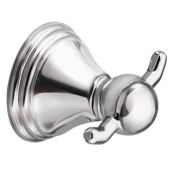Moen Preston Robe Hook 2.3 in. H x 2.4 in. W x 2.5 in. L Chrome Die Cast Zinc DN8403CH