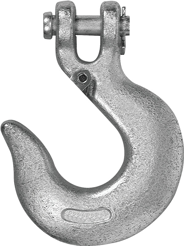 DayMark Campbell T9700524 Grade 43 Forged Steel Clevis Slip Hook with Latch, Import, Zinc Plated, 5/16" Trade, 3900 lbs Working Load Limit