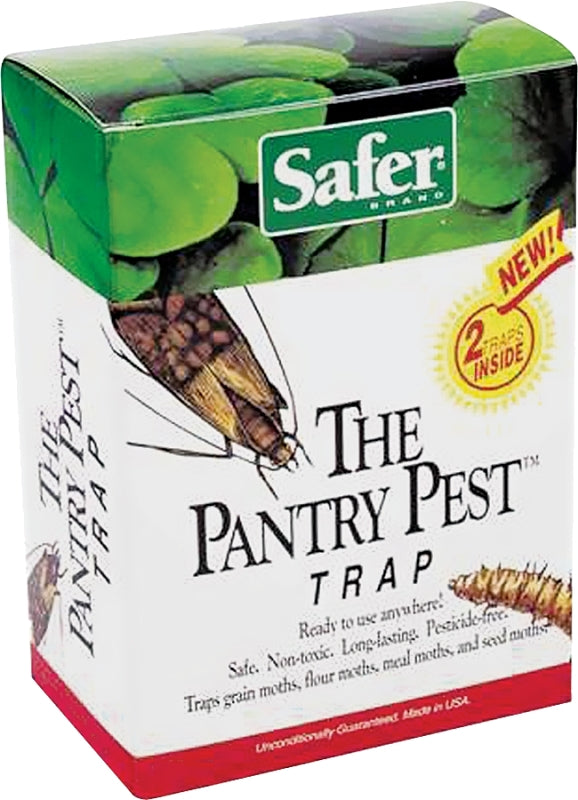 Safer Home Pantry Pest Trap Pheromone Glue Trap for Grain, Flour, Seed, and Meal Moths SH201-2 Traps 05140