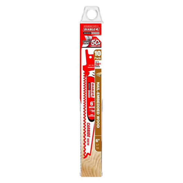 Freud 6 TCT Nail-EMB Wood Blade 10PK DS0606CWS10