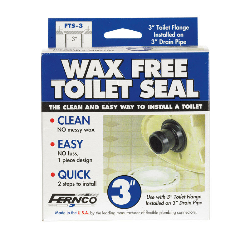 Fernco Wax Free Toilet Seal for 3" Drain Pipe