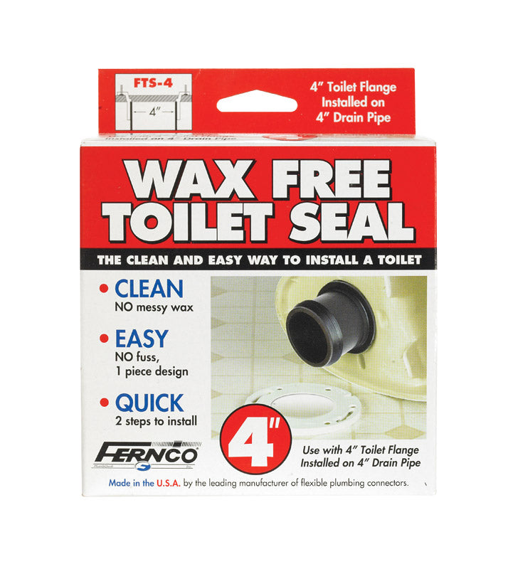Fernco Wax Free Toilet Seal for 4" Drain Pipe