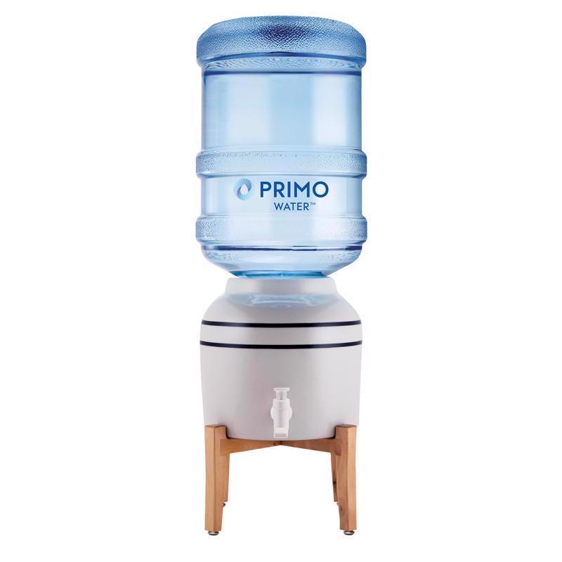 Primo Top Loading Countertop Water Dispenser - Room Temperature - Countertop Ceramic Water Dispenser Supports 3 or 5 Gallon Water Jugs