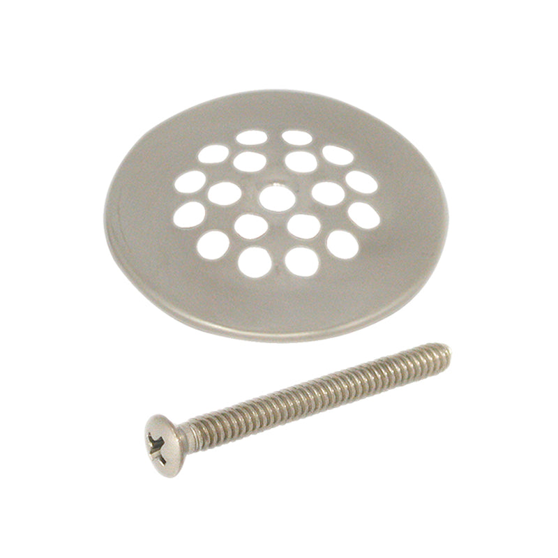 DANCO Rust-Resistant Shower Drain Strainer, Brushed Nickel, 2-15/15-Inch, 1-Set (89269)