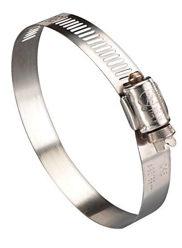Tridon Ideal Hy Gear 1-1/4 in. to 2-1/4 in. SAE 28 Silver Hose Clamp Stainless Steel Marine