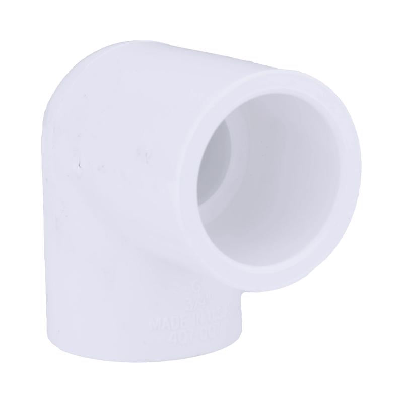 Charlotte Pipe 3/4" 90 Degree Elbow Pipe Fitting - (Socket x Female Pipe Thread) Schedule 40 PVC Durable, Easy to Install, High Tensile and Sound Deadening for Home or Industrial Use (Single Unit)