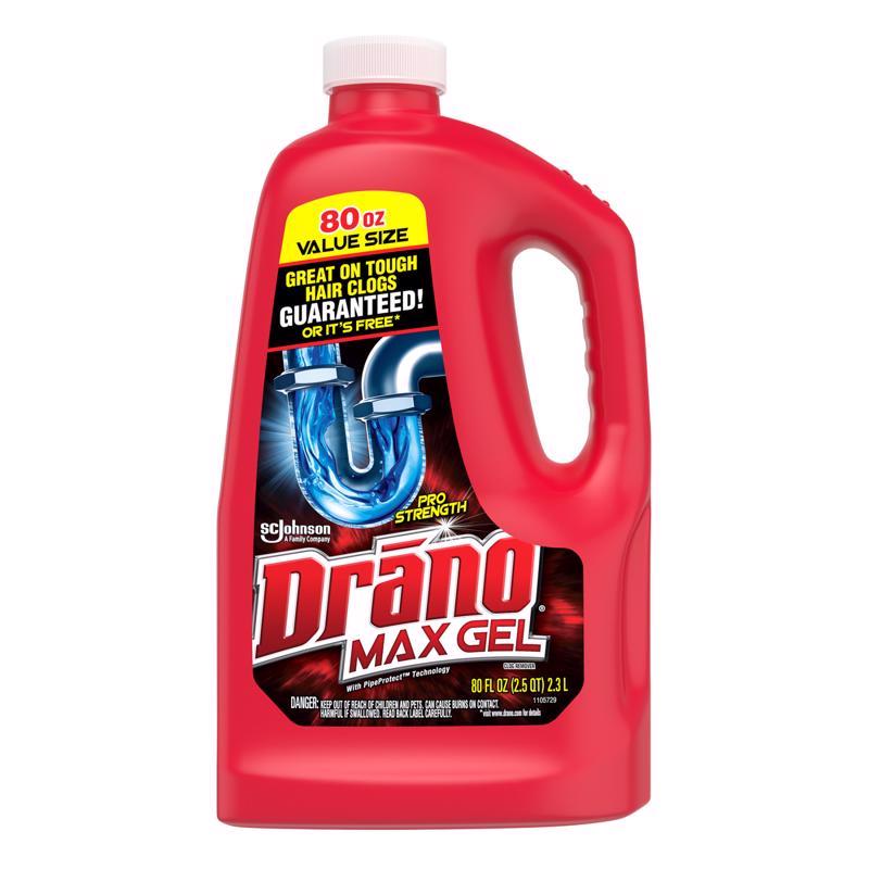 Drano 322845 Drano Max Gel Drain Cleaner 80 Fl. Oz. (694772)