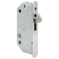 Prime-Line E 2171 Steel Mortise Sliding Door Lock for Wood Stiles, Zinc Finish, 1000 lb Strength