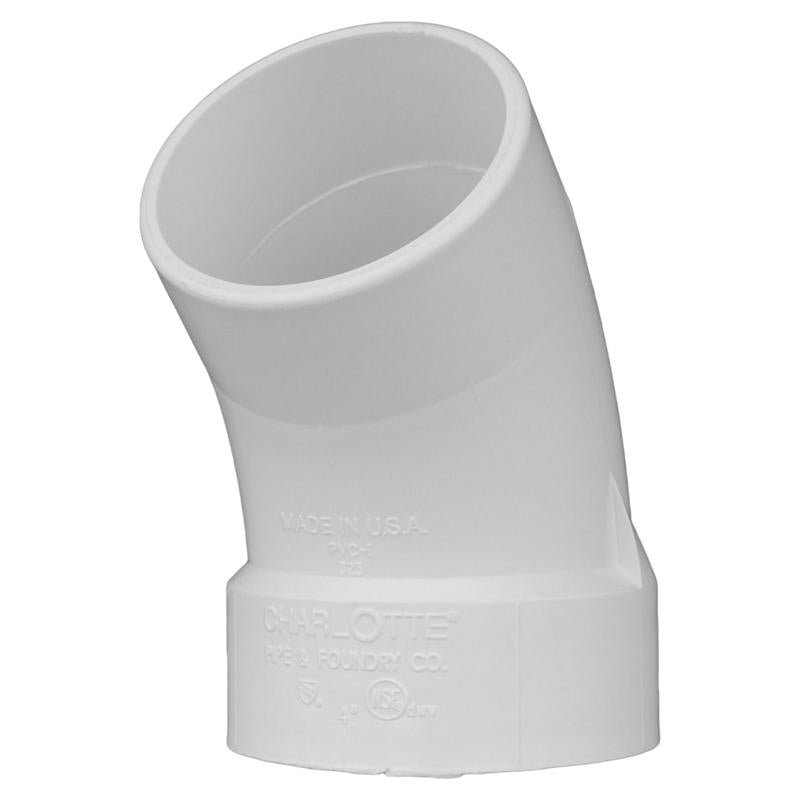 CHARLOTTE PIPE 1 1/4 DWV 1/8 BEND STREET DWV (DRAIN, WASTE AND VENT) (1 Unit Piece)