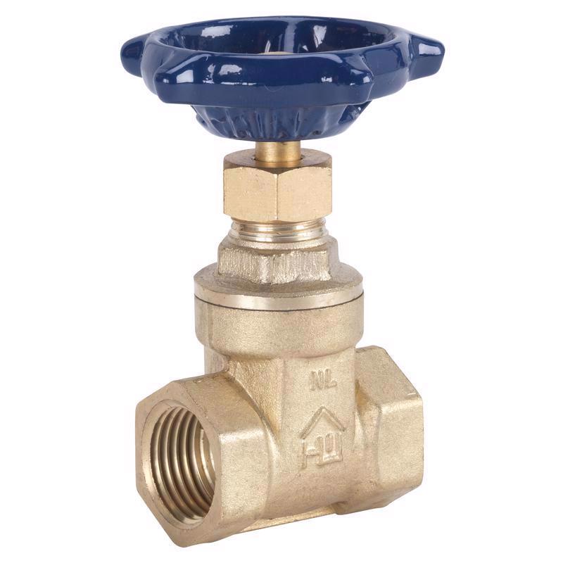 Homewerks 170-2-12-12 No-Lead Gate Valve, x Female Thread, Brass, 1/2-Inch, 0.5-Inch