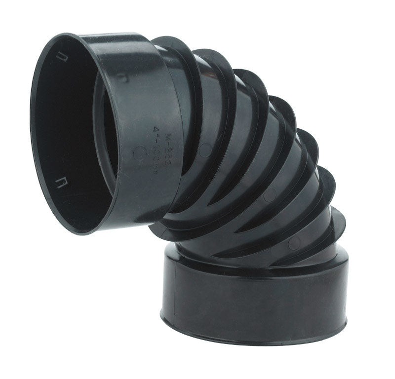 Mutual Industries 0490AA Advanced Drainage Systems with 4", 90 degree Drain Elbow