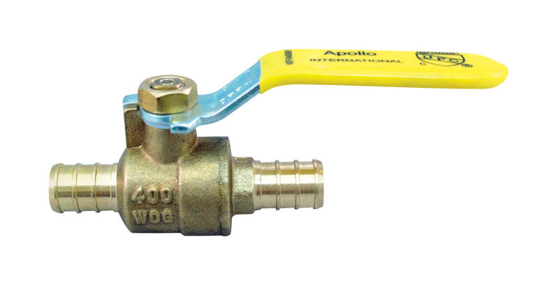 Apollo 1/2 in. Barb x 1/2 in. PEX Brass Stop Valve