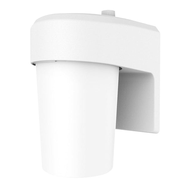 HALO FE 1-Light White LED Outdoor Lantern Sconce with Dusk to Dawn FE08A40FDW