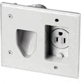 EATON SP-L 35Mrw Wall Plate, 2 Gang, White 35MRW-SP-L