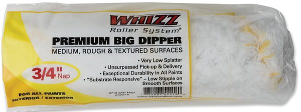 WHIZZ Series 52918 9" Premium Gold Stripe 3/4" Nap Cage Frame Roller Cover