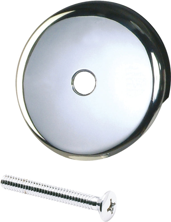 Plumb Pak PP826-10 1-Hole Trip Lever Style Tub Face Screw, for Use with Bath Drain, Chrome Plated