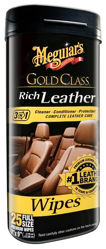 Meguiar's Gold Class Leather Wipes G10900