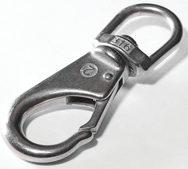 Baron 3/4 in. Dia. x 3-7/8 in. L Nickel-Plated Steel Bolt Snap 270 lb. 251S-2