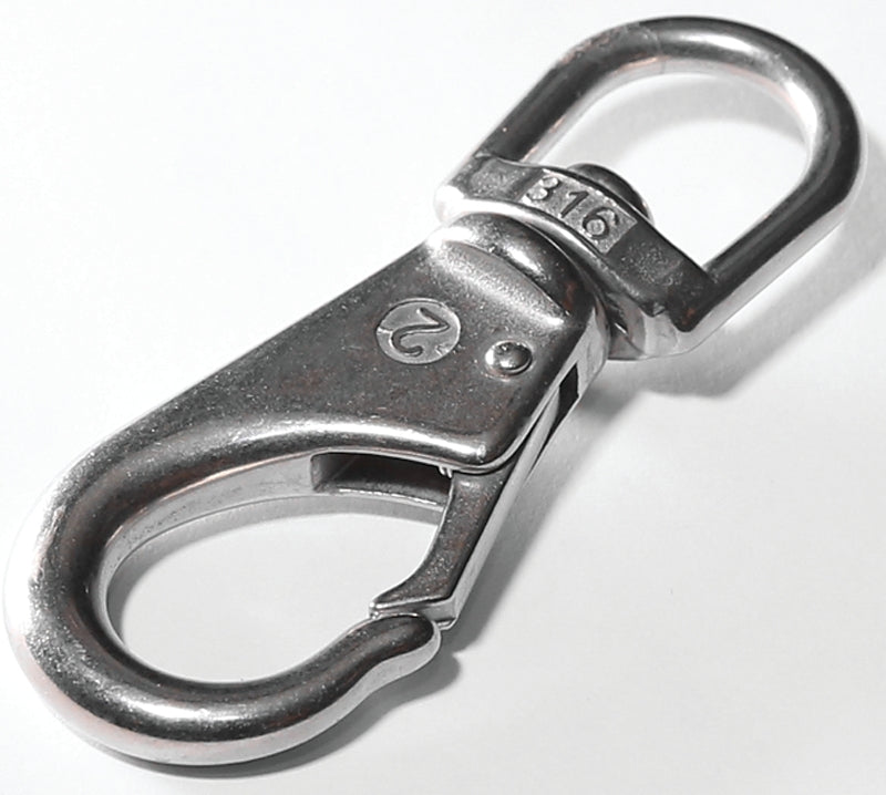 Baron 3/4 in. Dia. x 3-7/8 in. L Nickel-Plated Steel Bolt Snap 270 lb.