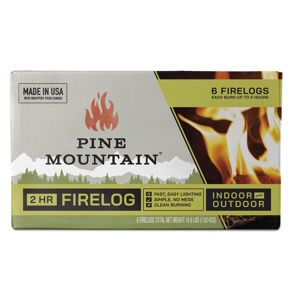 Pine Mountain Jarden Home Brands-firelog 4152501201 2 Hour Traditional Fire Log 6pk 500-160-801