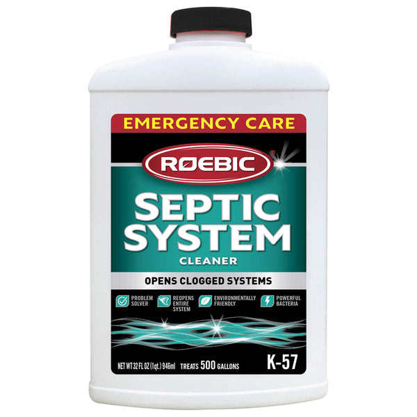 Roebic K-57-Q Septic System Cleaner: 32 Ounces, Cleans and Maintains Septic Systems for Optimal Performance K-57-Q-4