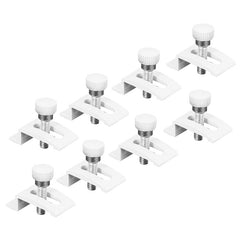 Prime-Line 326-0197 Storm Door Panel Clip, 3/4 in L x 1/2 in W x 1/4 in D Dimensions, Aluminum, White
