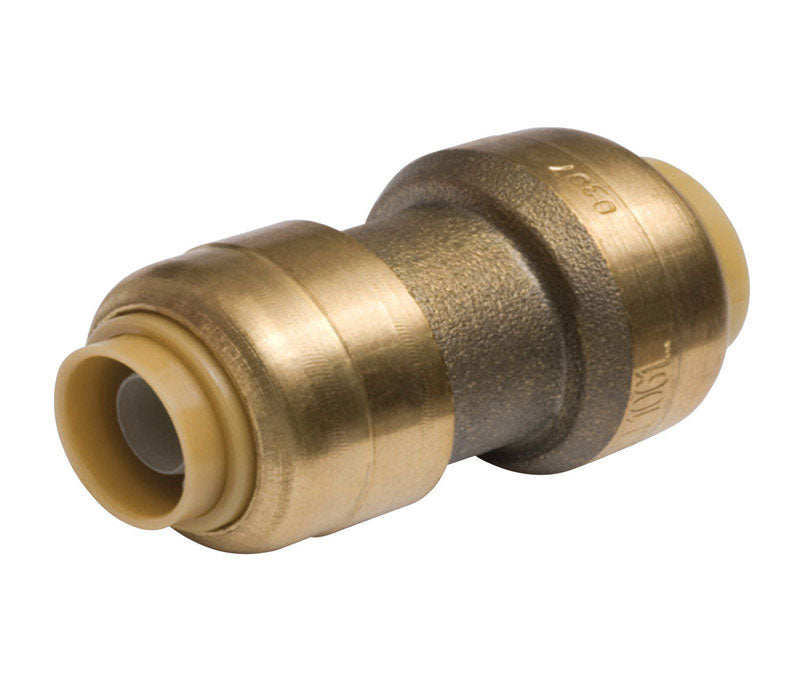 Shark Bite U009LFA 3/8" X 1/2" Brass PEX Push-Fit Reducing Coupling