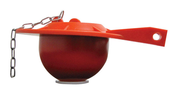 Plumb Pak K833-3 Chemical Resistant Universal Toilet Tank Flapper for Use with 3 in. Flush Valve, 3&quot, Red