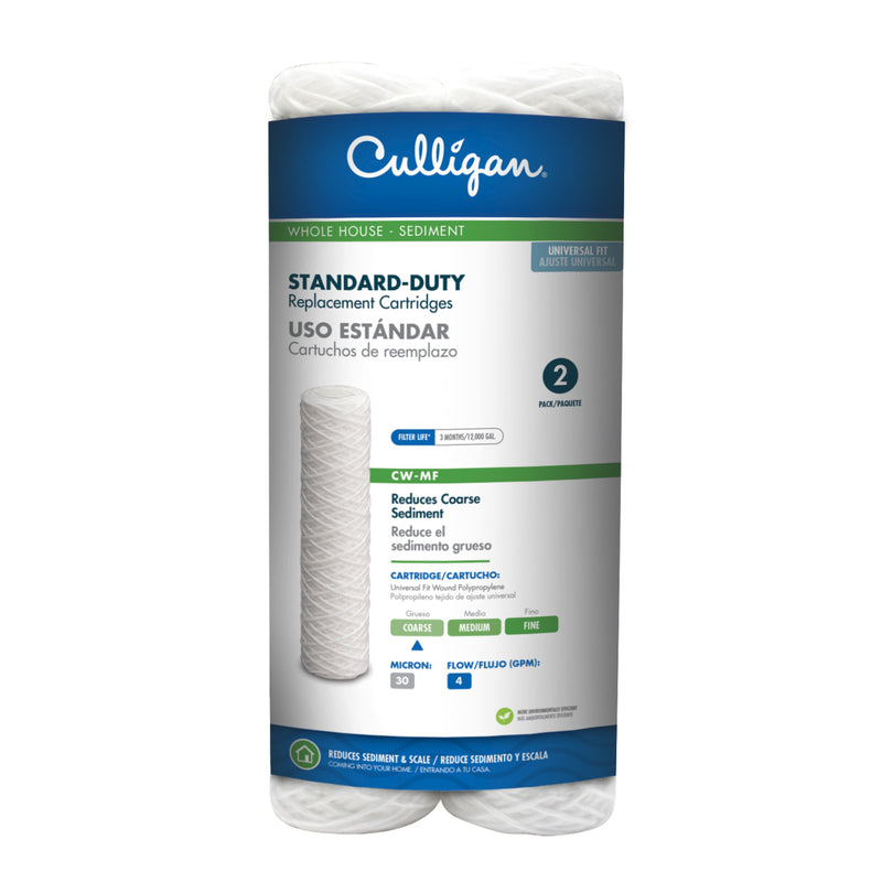 Culligan CW-MF Whole House Basic Water Filter, 12,000 Gallons,White