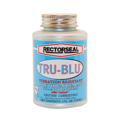 RectorSeal Tru-Blu 31631 Pipe Thread Sealant, Fast-Dry, PTFE Enriched, Plumbing, Designed for high Vibration environments and Thermal Expansion/Contraction, 1/4 Pint