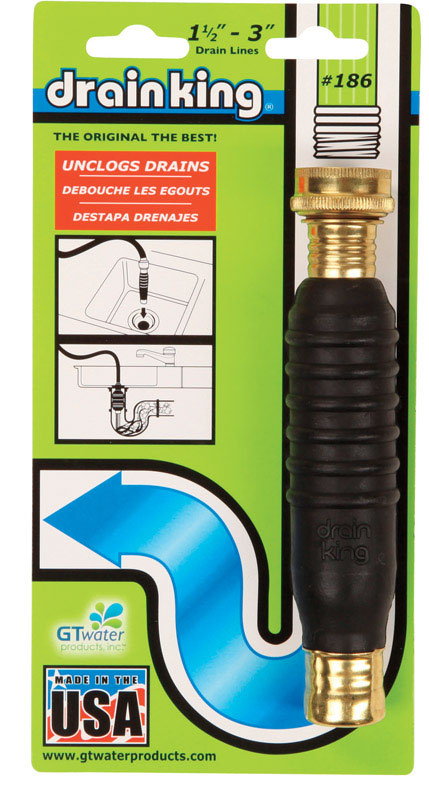 Drain King 186 Bathroom Sinks, Showers, and Swimming Pool Drains, 1.5 to 3 Inch