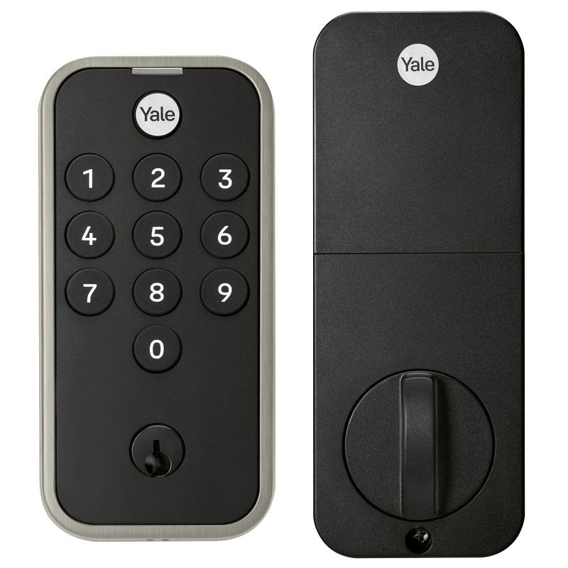 Yale Code Keypad Deadbolt for Keyless Front Door Entry, Satin Nickel