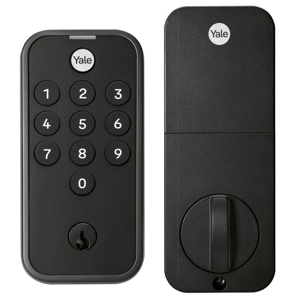 Yale Code Keypad Deadbolt for Keyless Front Door Entry, Black Suede YED210-NR-BSP