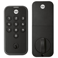 Yale Code Keypad Deadbolt for Keyless Front Door Entry, Black Suede YED210-NR-BSP