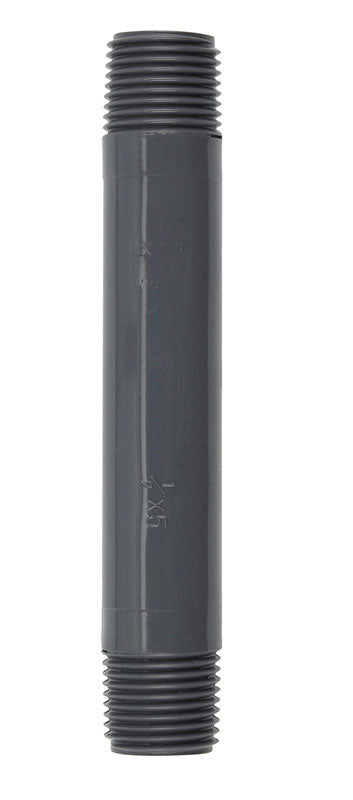 BK Products Schedule 80 1/2 in. MPT x 5 in. L PVC Nipple