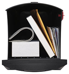 Architectural Mailboxes Patriot Plastic Post Mount Mailbox, Compatibility Code E, GMB505BAM, Black, Medium Capacity GMB505B01