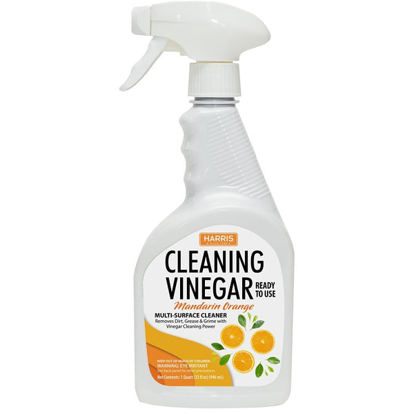 HARRIS Mandarin Orange Scent Concentrated All Purpose Cleaning Vinegar Liquid 32 oz O-32RTU